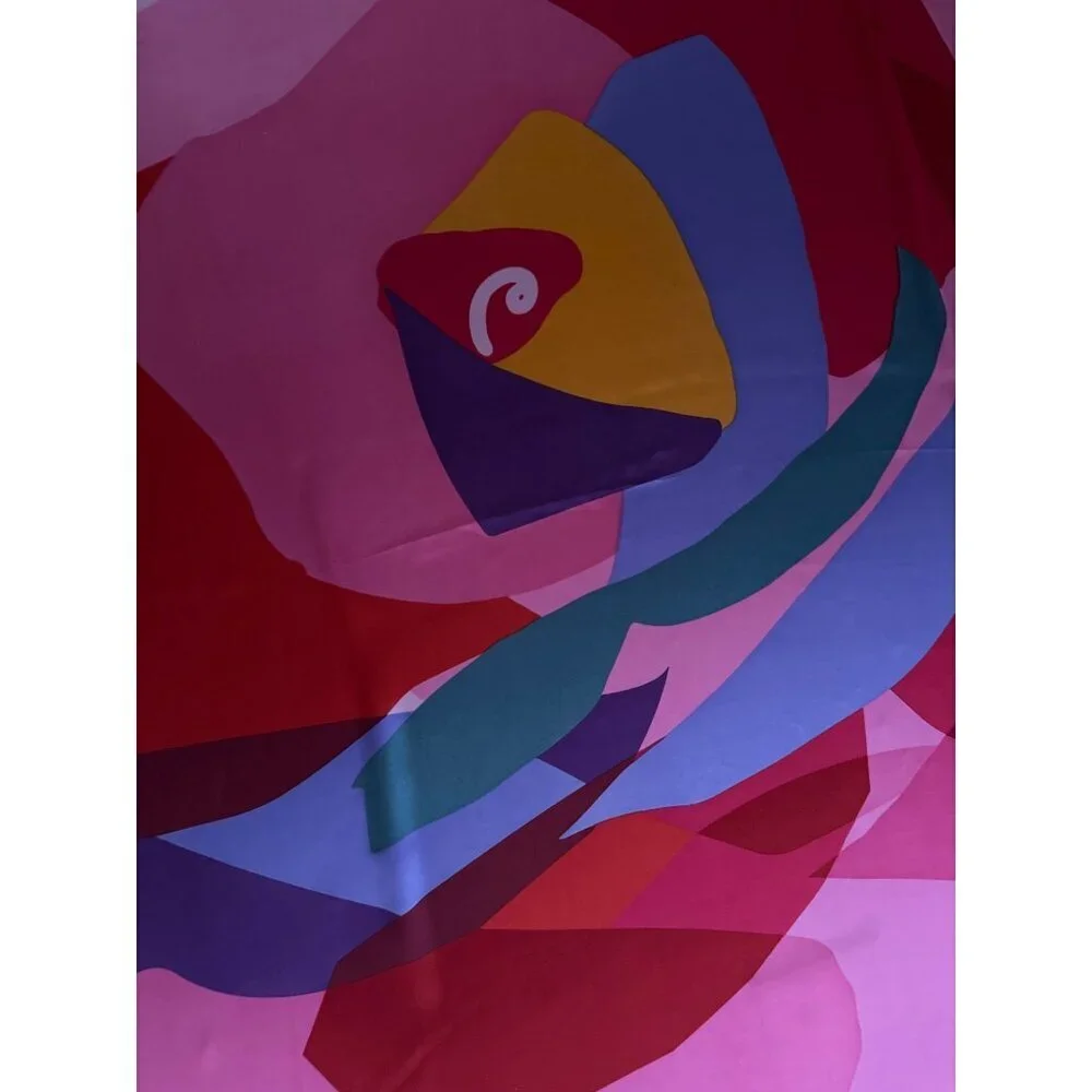 Lancome X Ashley Mary Scarf With Abstract Floral Pattern‎